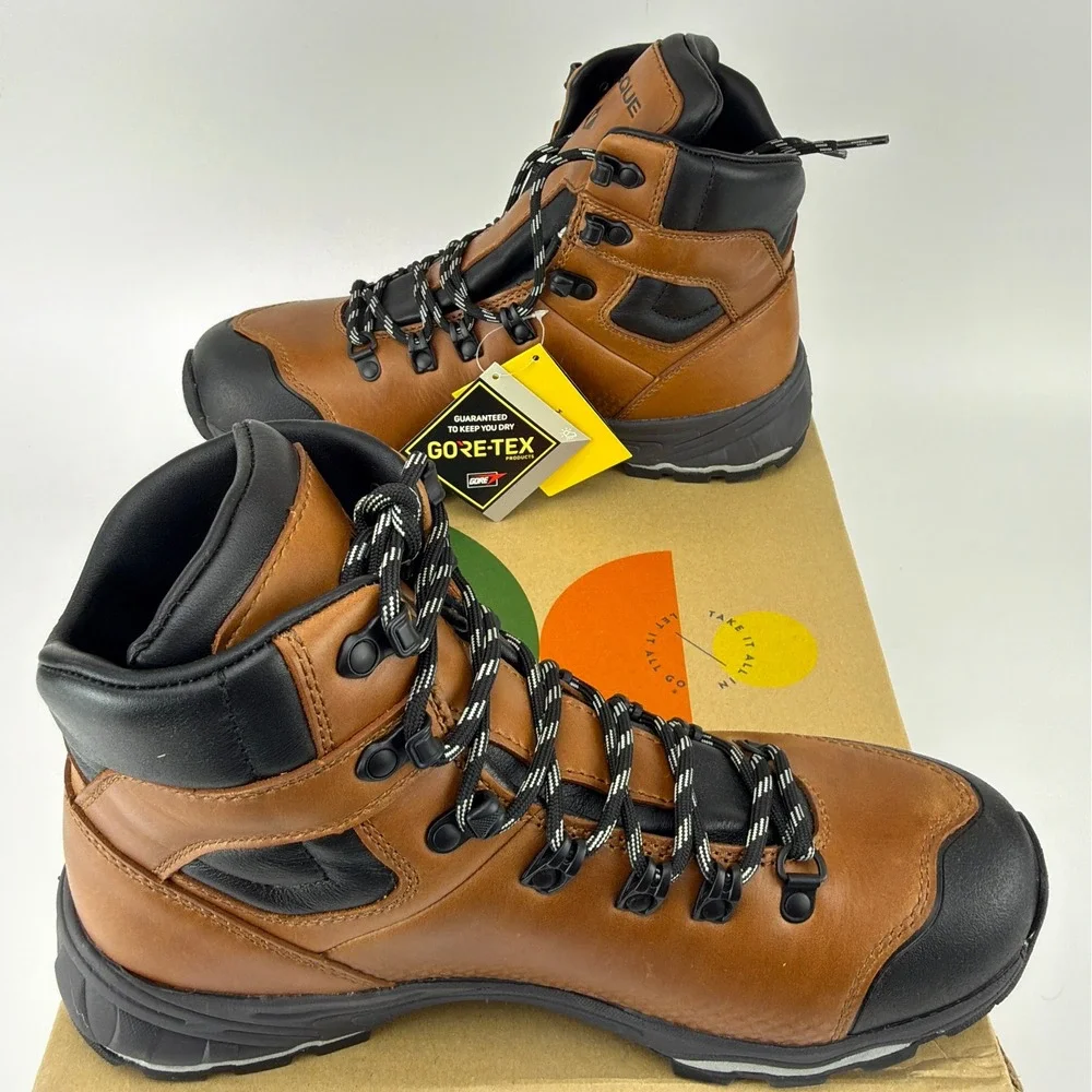 Vasque St Elias FG GTX GoreTex Men Hiking Boots Cognac Size 11.5 Medium NIB 7146
